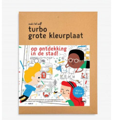 TURBO GROTE KLEURPLAAT STAD 6