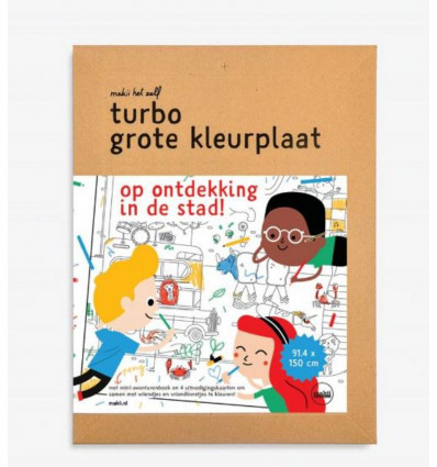 TURBO GROTE KLEURPLAAT STAD 6