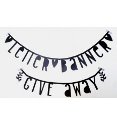 LETTER BANNER BLACK 21