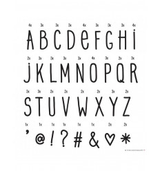 LIGHTBOX LETTER SET ABC BLACK 21