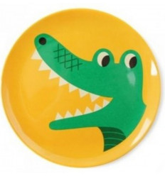 CROCODILE MELAMINE PLATE 6