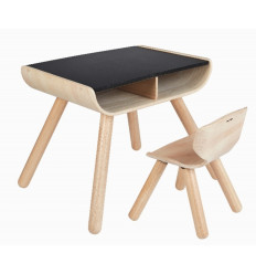 TAFEL EN STOEL ZWART 3-6Y 21