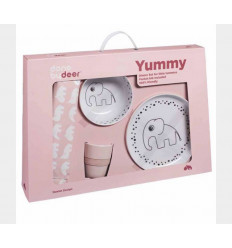 DOTS YUMMY DINNER SET POWDER 9