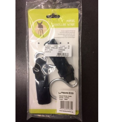 CAS STROLLER HOOKS METAL 2 PACK 25