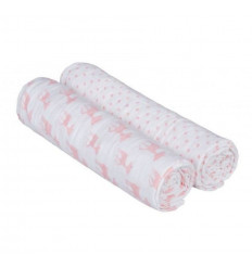 SWADDLE & BURP BLANKET 120X120CM LELA