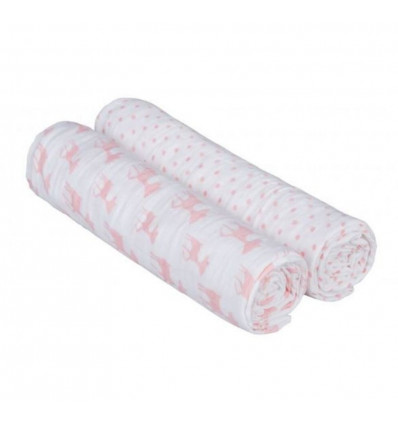 SWADDLE & BURP BLANKET 120X120CM LELA
