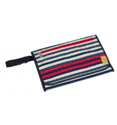 CASUAL WRAP TO GO STRIPED ZIGZAG NAVY 6