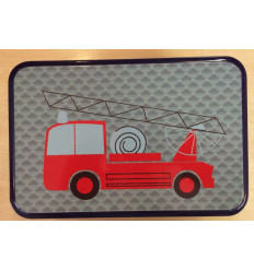 RECTANGULAR BOX 19,7X13X6,9CM FIRE TRUCK