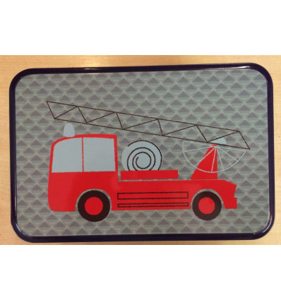 RECTANGULAR BOX 19,7X13X6,9CM FIRE TRUCK