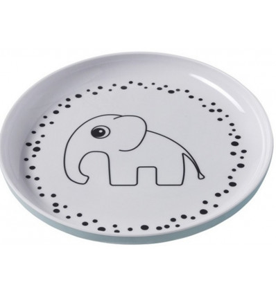 DOTS YUMMYPLUS PLATE BLUE 201