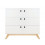 COMMODE 3 TIR LYNN BLANC/NATUREL 202
