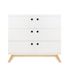 COMMODE 3 TIR LYNN BLANC/NATUREL 202