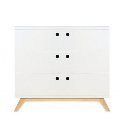 COMMODE 3 TIR LYNN BLANC/NATUREL 202