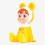 WOODLAND DOLL MONEY BOX YELLOW 6