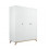 ARMOIRE 3-PORTES LYNN BLANC/NATUREL 202