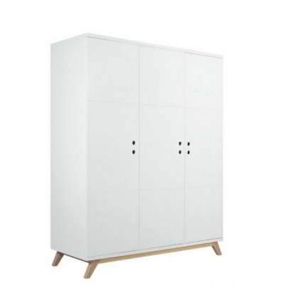 3-DEURSKAST LYNN WIT/NATUREL 202