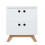 TABLE DE NUIT LYNN BLANC/NATUREL 202