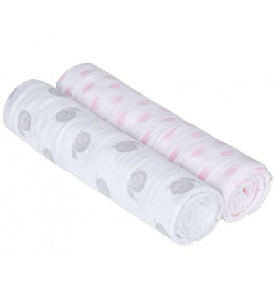SWADDLE & BURB BLANKET XL 2PCS SWEET