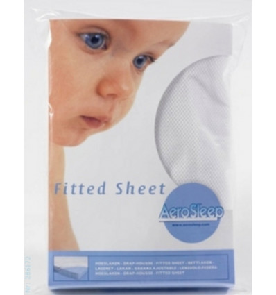 AEROSLEEP SAFE FIT SHEET WHITE 80X40 24
