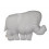 ELEPHANT CUSHION GREY OCS 6