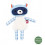 TRISSE BLUE RACCOON CUDDLE TOY 9