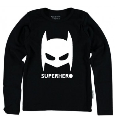 T-SHIRT LM SUPERHERO ZWART 7