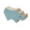 WOODEN COIN BANK RHINO CLOUD BLUE 3+ 201