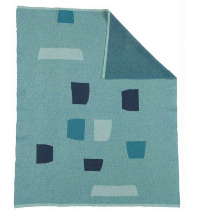 STONE BLANKET COT BLUE 6