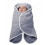 BABYNOMADE 0-6 DUBB FLEECE LGRYS/WIT 22