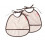 TINY BIB 2-PACK HAPPY DOTS POWDER 9