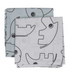 BURP CLOTH 2-PACK CONTOUR BLUE 25