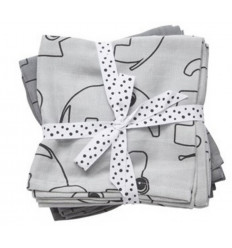 BURP CLOTH 2-PACK CONTOUR GREY 25