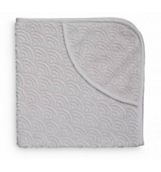 HOODED BABY TOWEL GREY GOTS 6