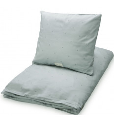 JUNIOR BEDDING DOT MISTY GREEN GOTS 6