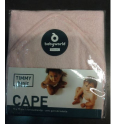 CAPE 75X95CM + WASHANDJE ROSE 201