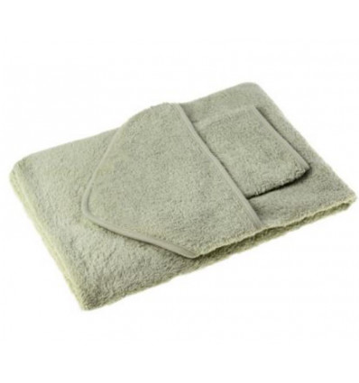 CAPE 75X95CM+GANT DE TOILETTE VERT 201