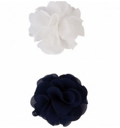 LOT DE 2 POMPONS BICOLORE 7