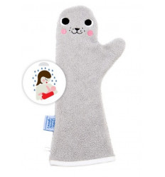 BABY SHOWER GLOVE SEAL GREY 231