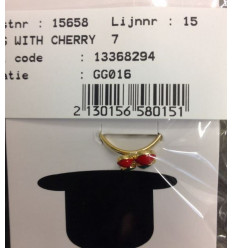 RING WITH CHERRY 7