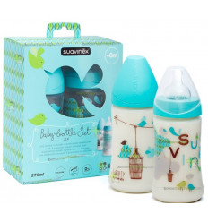 BASIC FLESJES SET 3POS SIL 270ML BOY 21