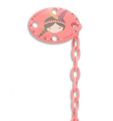 SX FUSION SPEENKETTING OVAAL PINK INDIAN