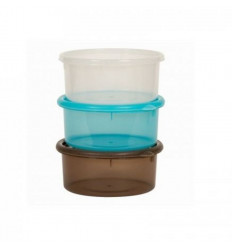 B-BOWLS 730ML 3 PCS WIT-GRIJS-BLAUW 232