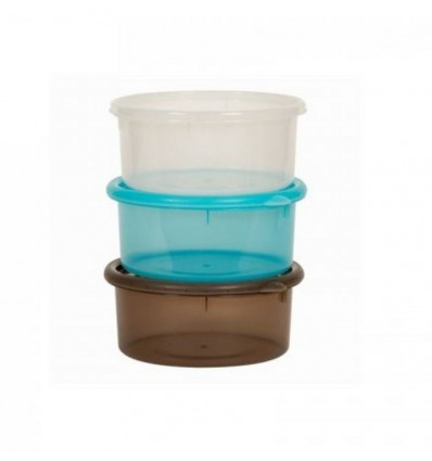 B-BOWLS 730ML 3 PCS WIT-GRIJS-BLAUW 232