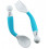 B- BENDABLE SPOON&FORK PASTEL BLAUW 25