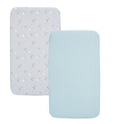 LOT DE 2 DRAPS HOUSSE NEXT 2 ME SKY 7