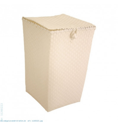 VENICE LAUNDRY BASKET WHITE 82