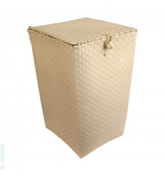 VENICE LAUNDRY BASKET PALE GREY 82