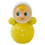MONEY BANK DOLL CERAMIC YELLOW 6