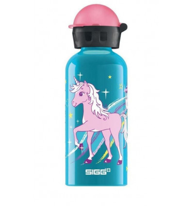 DRINKFLES 0.4L KIDS EENHOORN BLAUW 22
