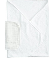 HOODED TOWEL BABY 80 80 CM VINTAGE DOT 7